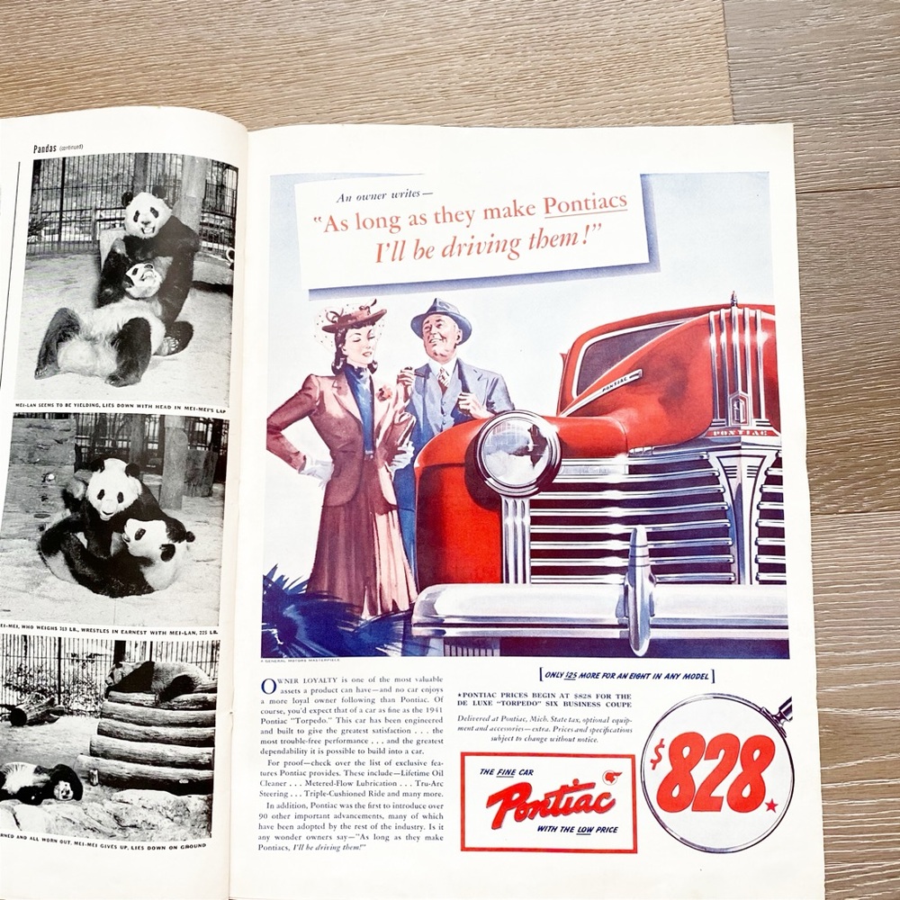 LIFE Magazine 1941 Madame Chiang Vintage Ephemera Dodge Cruiser Vintage Print Ad
